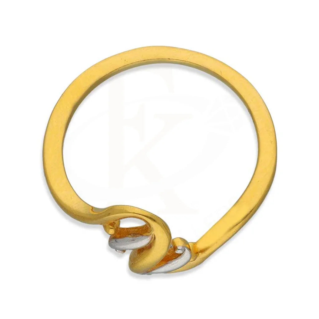 Dual Tone Gold Ring 22Kt - Fkjrn22K3719 Rings