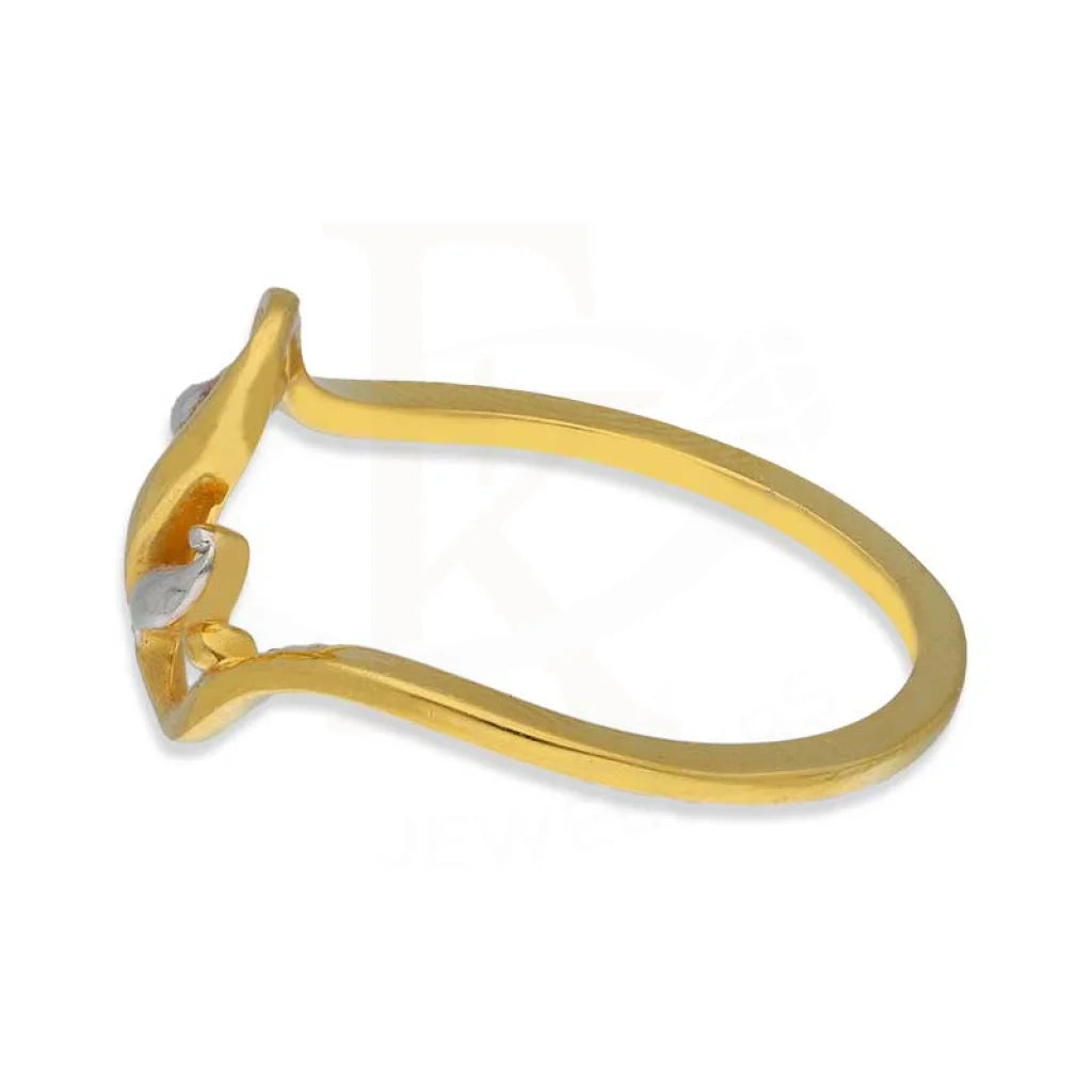 Dual Tone Gold Ring 22Kt - Fkjrn22K3719 Rings