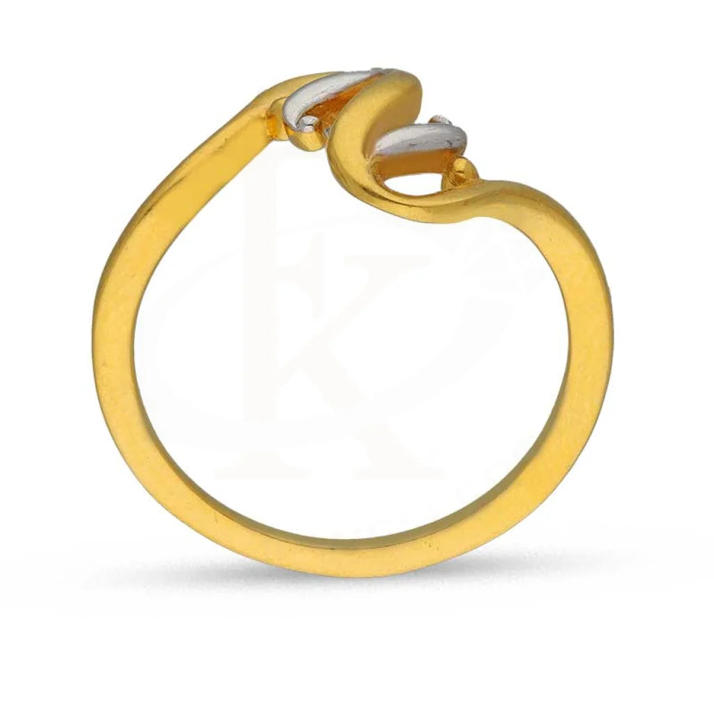 Dual Tone Gold Ring 22Kt - Fkjrn22K3719 Rings