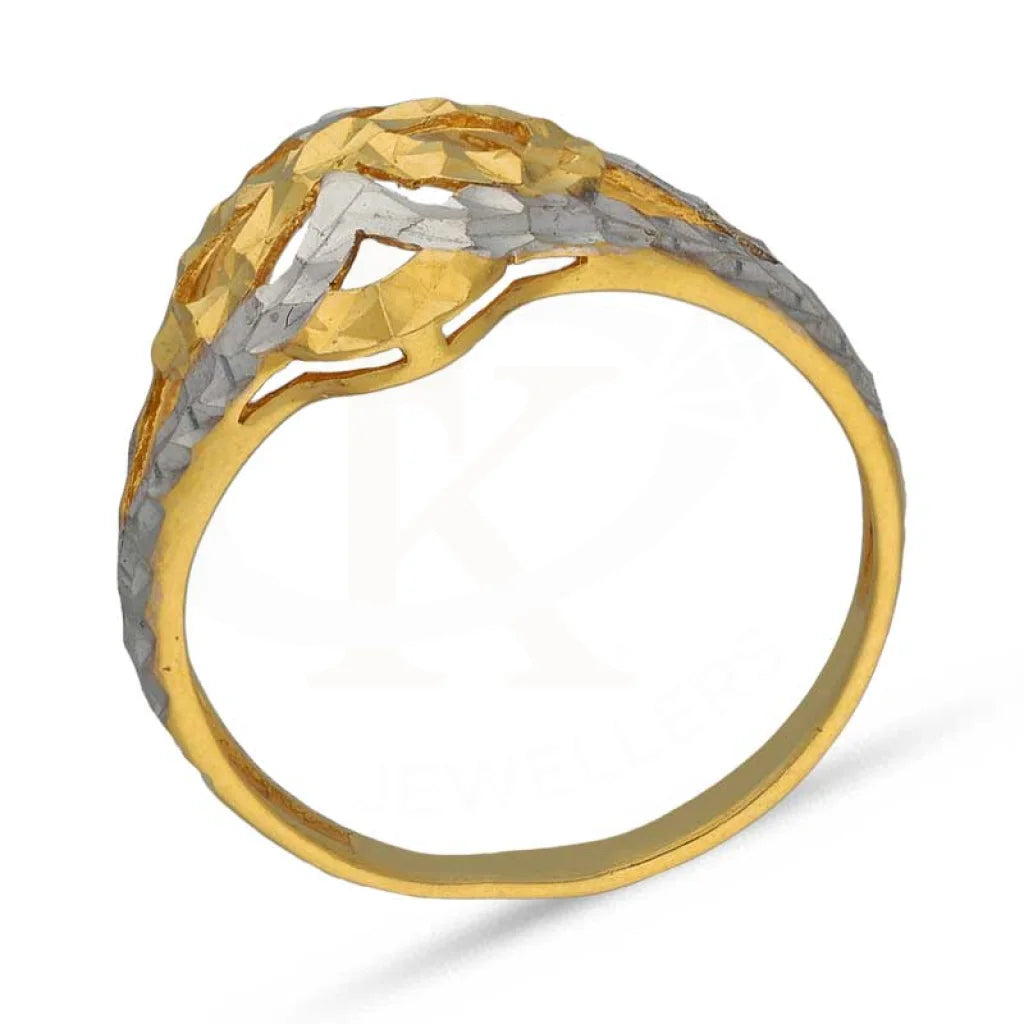 Dual Tone Gold Ring 22Kt - Fkjrn22K3722 Rings