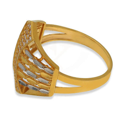 Dual Tone Gold Ring 22Kt - Fkjrn22K3836 Rings