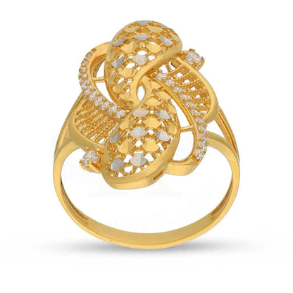 Dual Tone Gold Ring 22Kt - Fkjrn22K3837 Rings