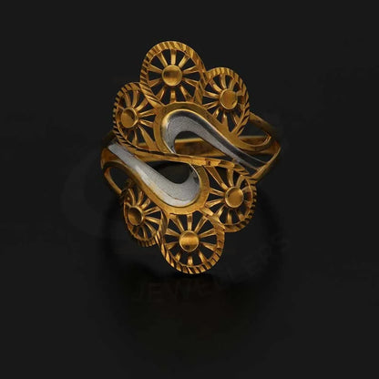 Dual Tone Gold Ring 22Kt - Fkjrn22K3840 Rings