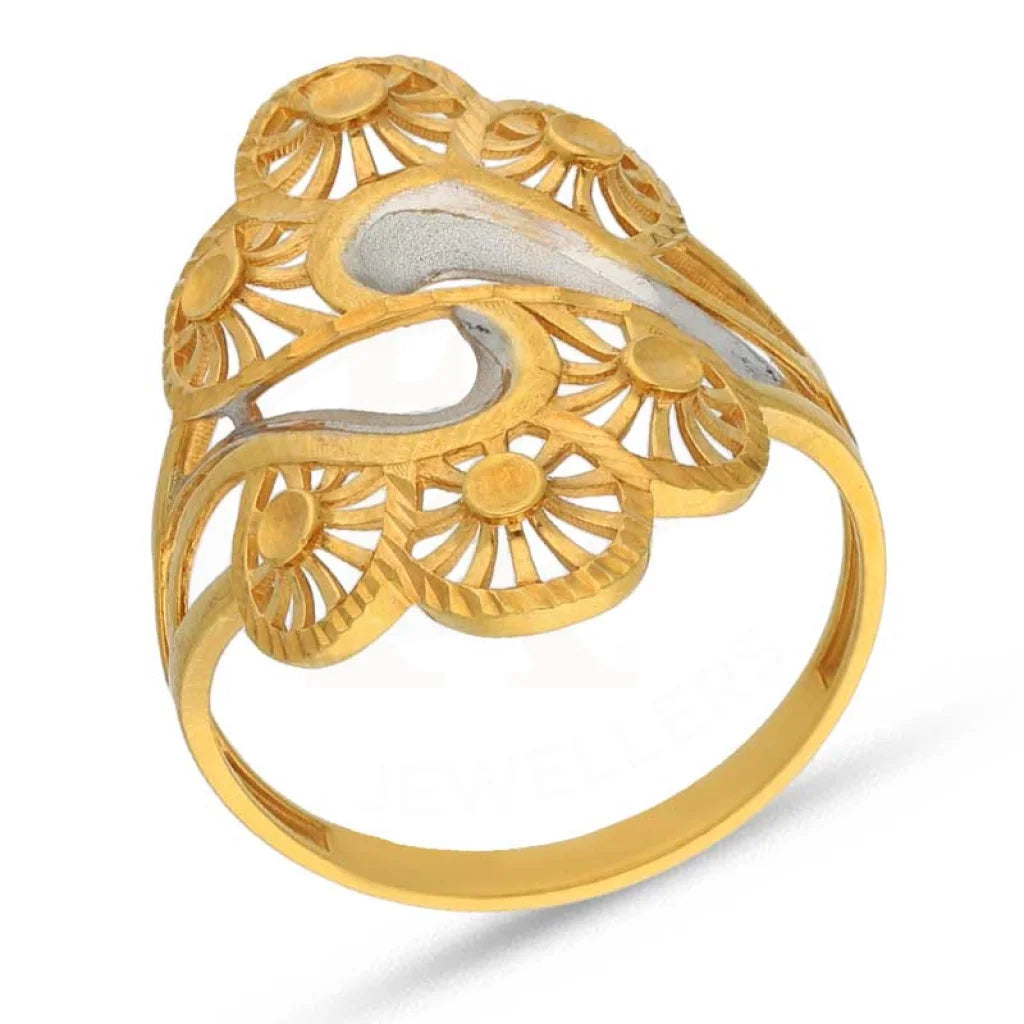 Dual Tone Gold Ring 22Kt - Fkjrn22K3840 Rings