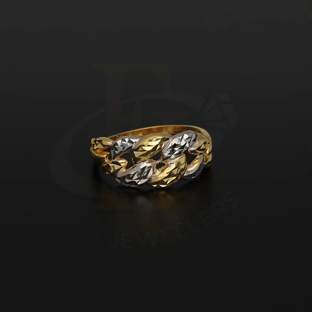 Dual Tone Gold Ring 22Kt - Fkjrn22K5133 Rings