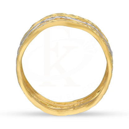 Dual Tone Gold Ring 22Kt - Fkjrn22K5136 Rings