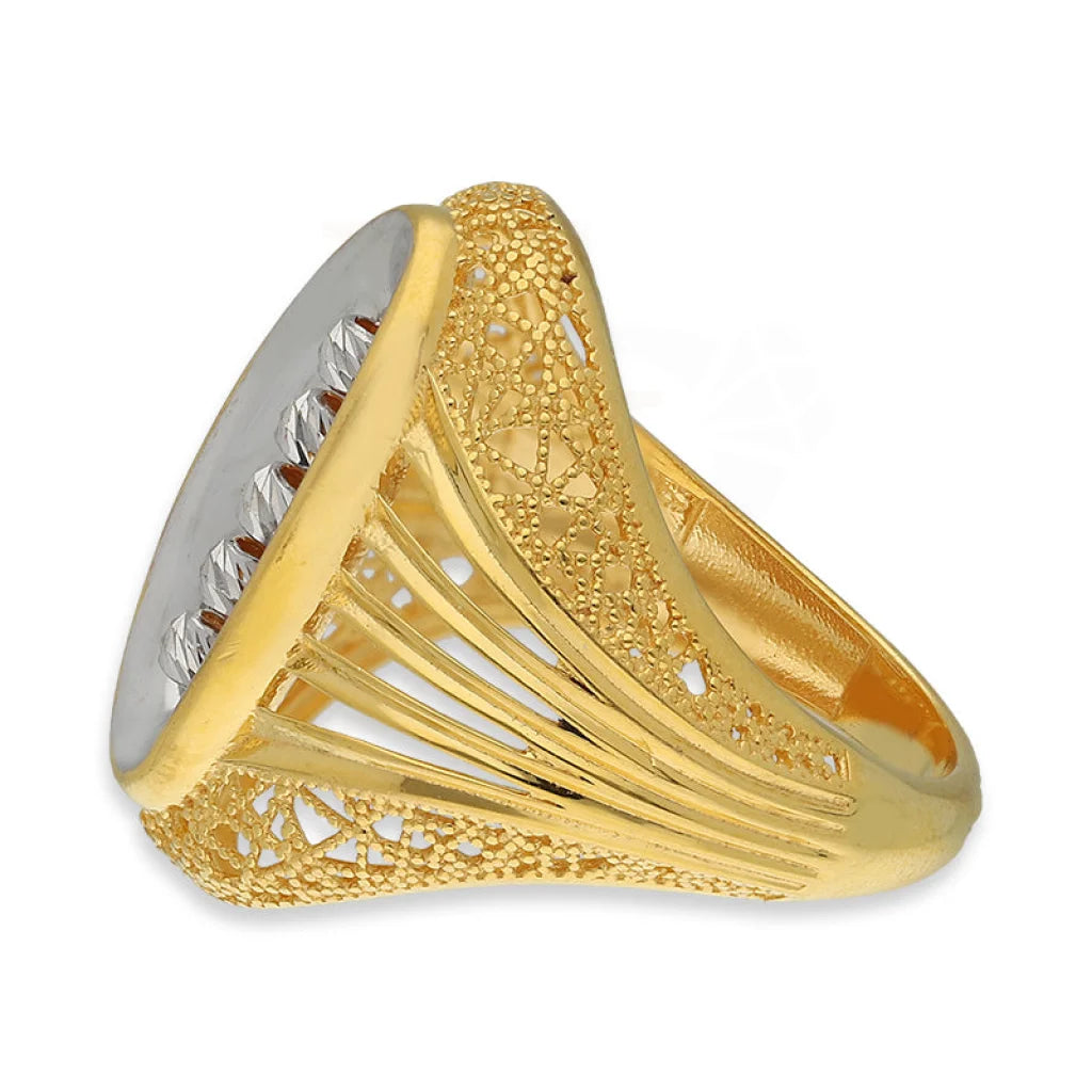 Dual Tone Gold Ring 22Kt - Fkjrn22K5141 Rings