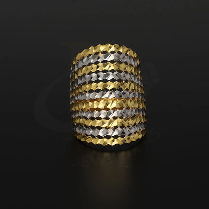Dual Tone Gold Ring 22Kt - Fkjrn22K5146 Rings