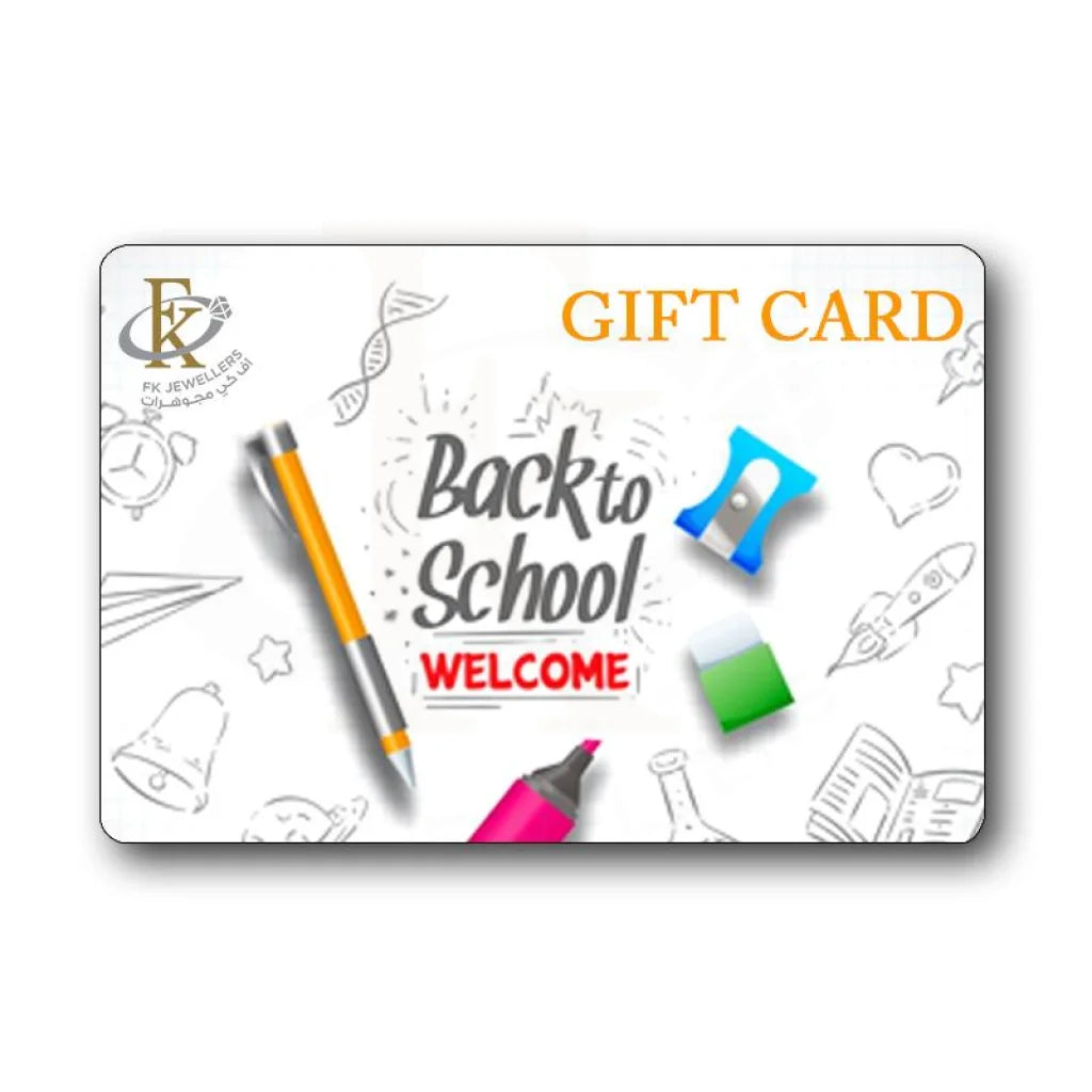 Fk Jewellers Back To School Welcome Gift Card - Fkjgift8003 10.00 Kwd