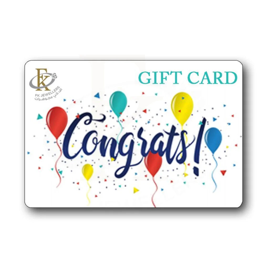 Fk Jewellers Congrats Gift Card - Fkjgift8005 10.00 Kwd