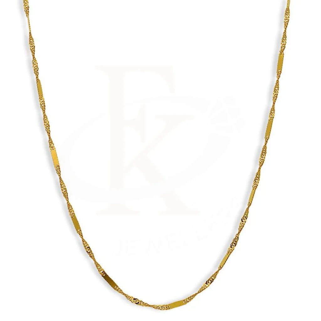 Gold 18 Inches Chain 21Kt - Fkjcn21K2412 Chains