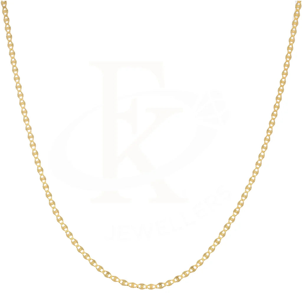 Gold 18 Inches Design Curb Chain 18Kt - Fkjcn18K8337 Chains