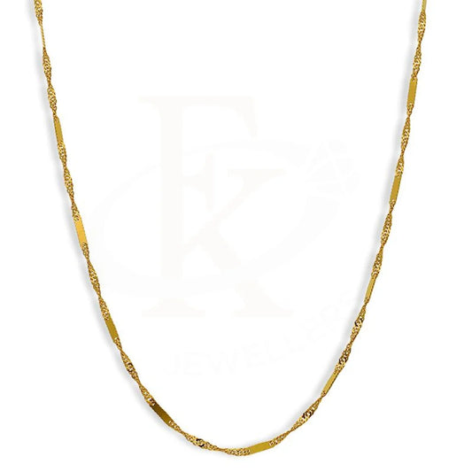 Gold 20 Inches Chain 21Kt - Fkjcn21K2413 Chains