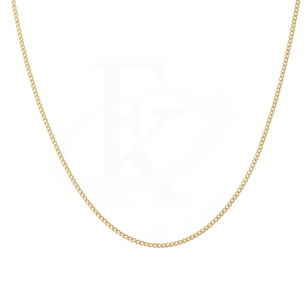 Gold 20 Inches Curb Chain 18Kt - Fkjcn18K8334 Chains