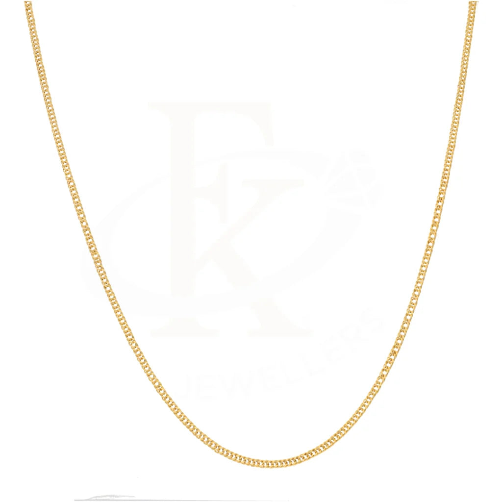 Gold 20 Inches Curb Chain 21KT - FKJCN21KM9194