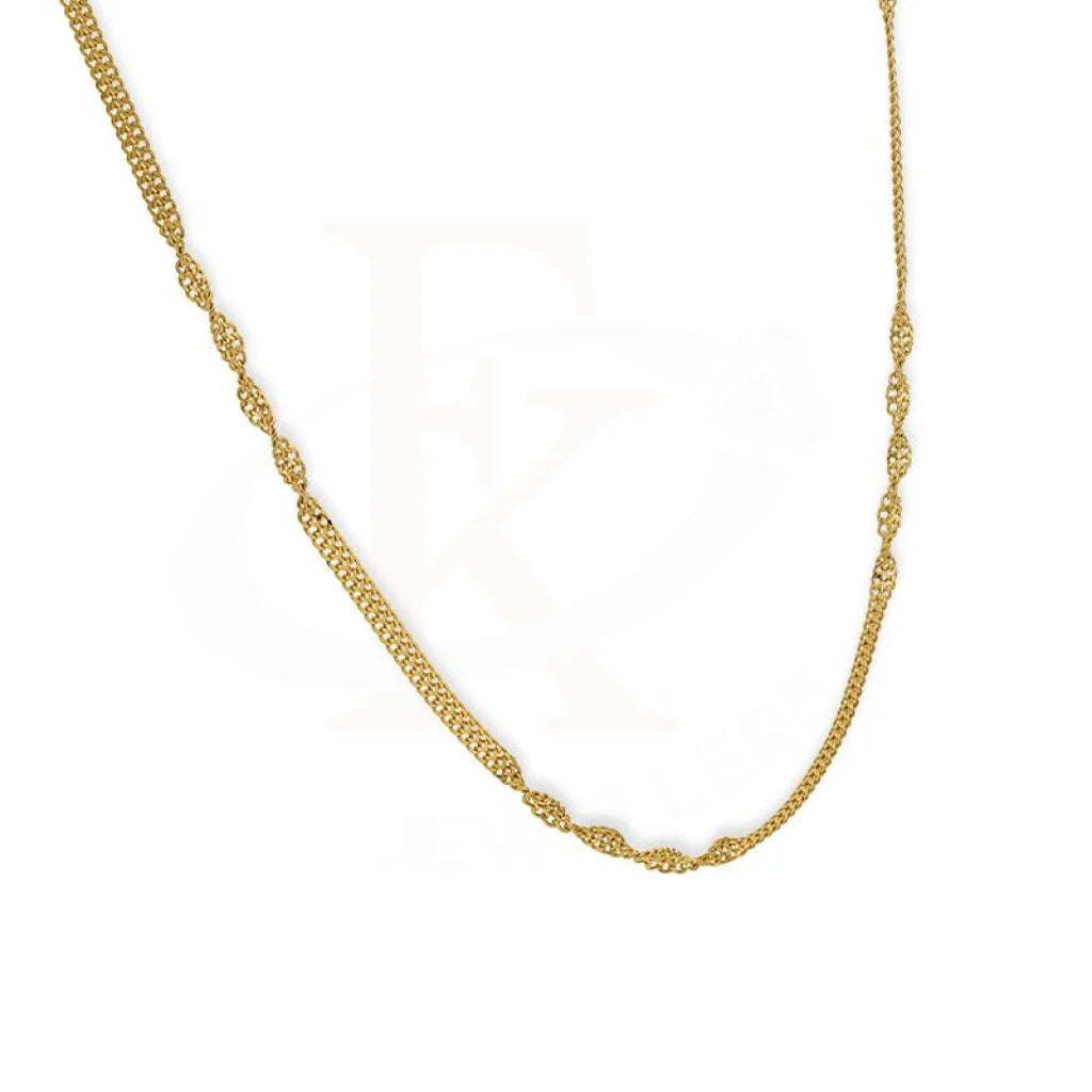 Gold 20 Inches Flat Chain 22Kt - Fkjcn22K2177 Chains