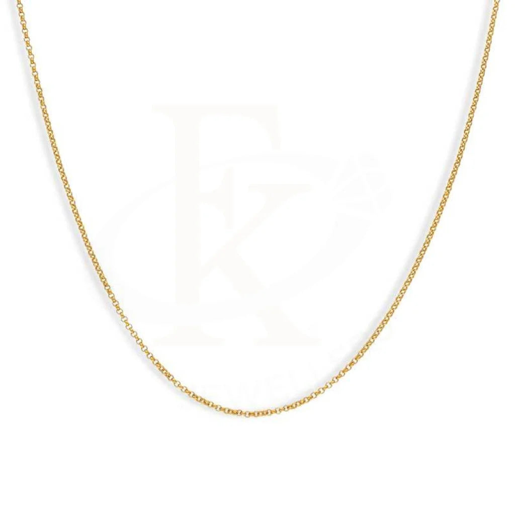 Gold 20 Inches Rolo Chain 21Kt - Fkjcn21K2460 Chains