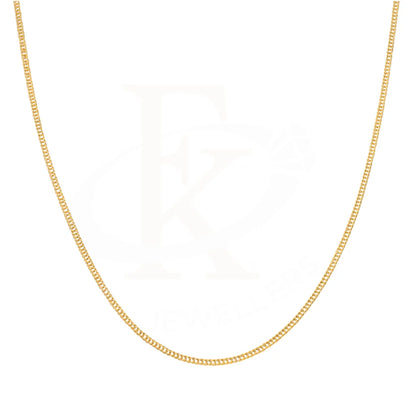 Gold 22 Inches Curb Chain 21KT - FKJCN21KM9195