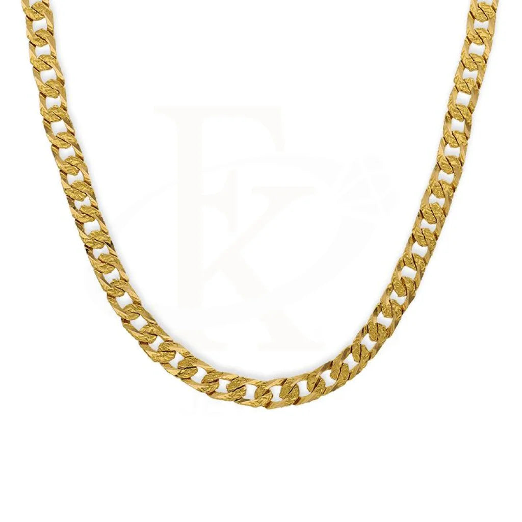 Gold 22 Inches Curb Chain 22Kt - Fkjcn22K2187 Chains