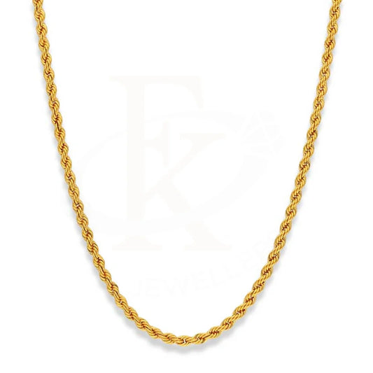 Gold 24 Inches Rope Chain 22Kt - Fkjcn22K2496 Chains