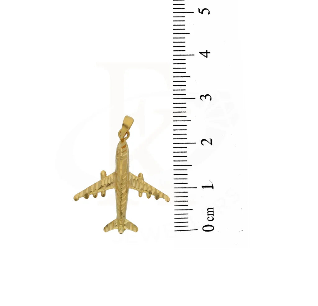 Gold Airplane Pendant 18Kt - Fkjpnd18K3112 Pendants