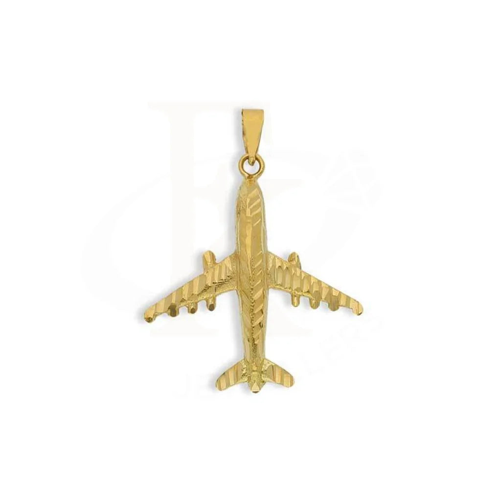 Gold Airplane Pendant 18Kt - Fkjpnd18K3112 Pendants