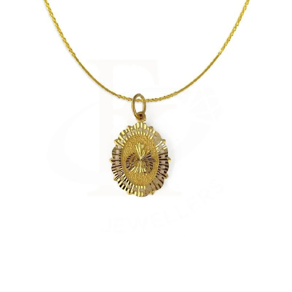 Gold Allah Necklace (Chain With Pendant) 22Kt - Fkjnkl1570 Necklaces