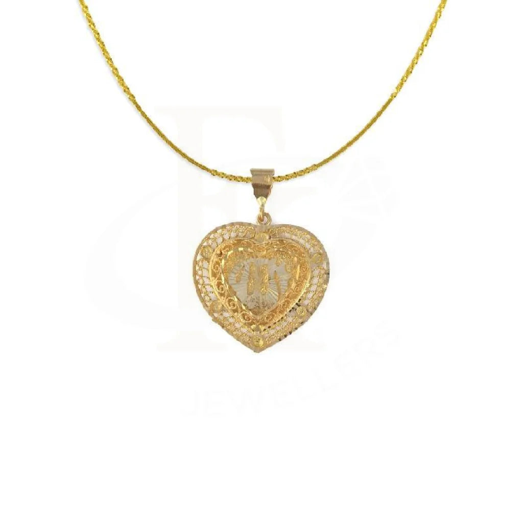 Gold Allah Necklace (Chain With Pendant) 22Kt - Fkjnkl1574 Necklaces