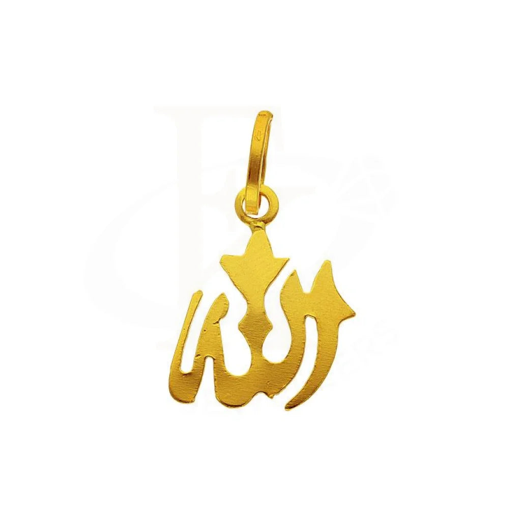 Gold Allah Pendant 18Kt - Fkjpnd1945 Pendants