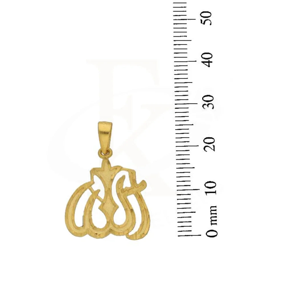 Gold Allah Pendant 22Kt - Fkjpnd22K2743 Pendants