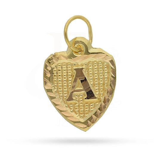 Gold Alphabet Pendant 18Kt - Fkjpnd1452 A Pendants