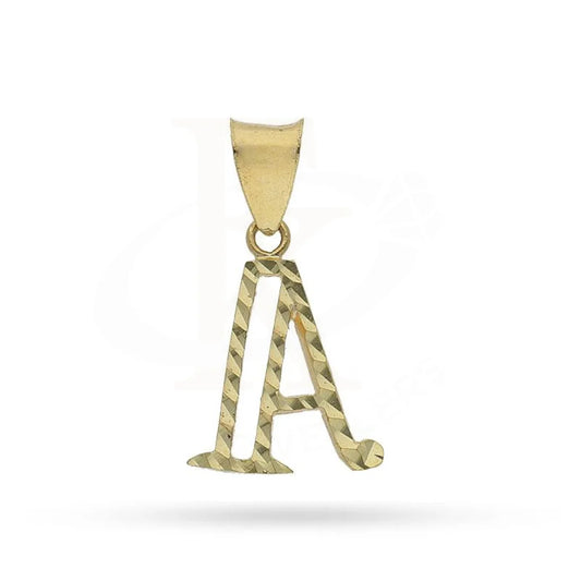 Gold Alphabet Pendant 18Kt - Fkjpnd1626 A / 0.530 Grams Pendants