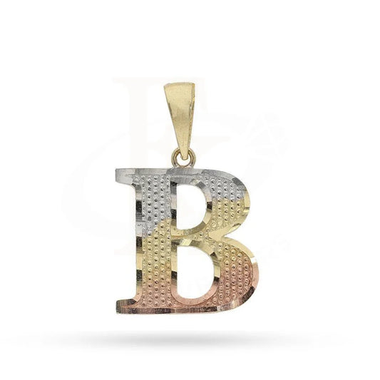 Gold Alphabet Pendant 18Kt - Fkjpnd1790 B / 1.370 Grams Pendants