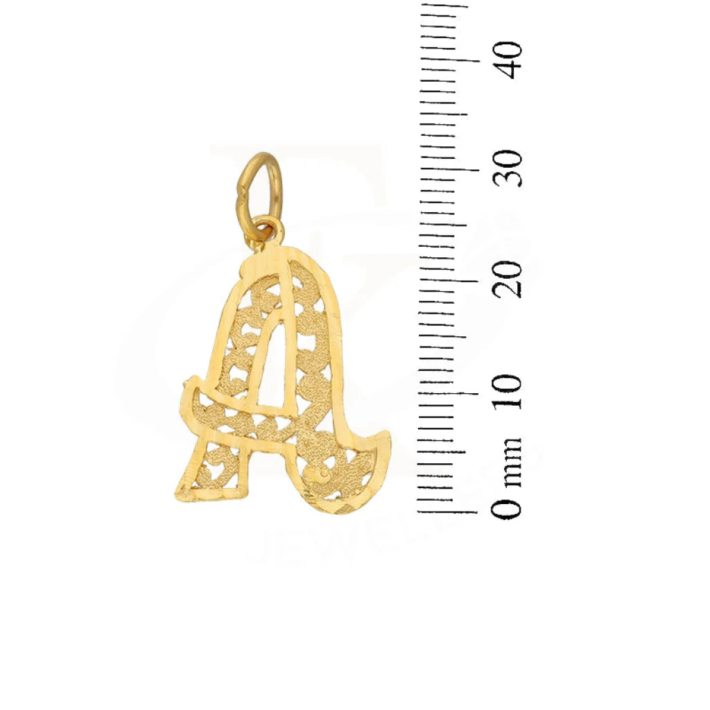 Gold Alphabet Pendant 21Kt - Fkjpnd21K5131 Pendants