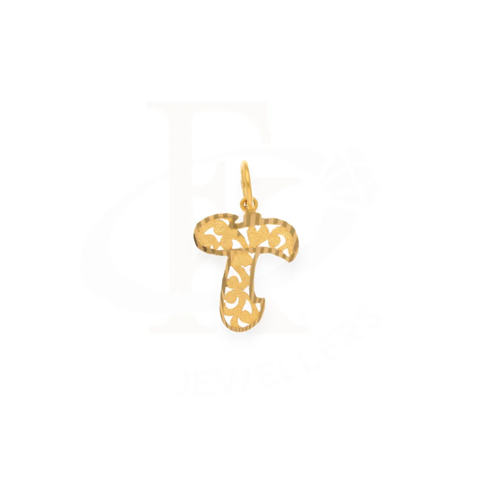 Gold Alphabet Pendant 21Kt - Fkjpnd21K7547 Pendants