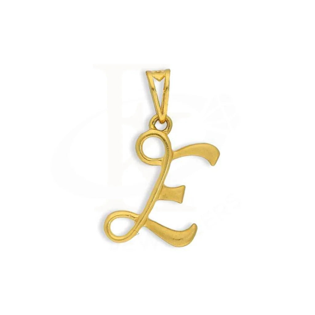 Gold Alphabet Pendant 22Kt - Fkjpnd22K2727 E / 1.250 Grams Pendants