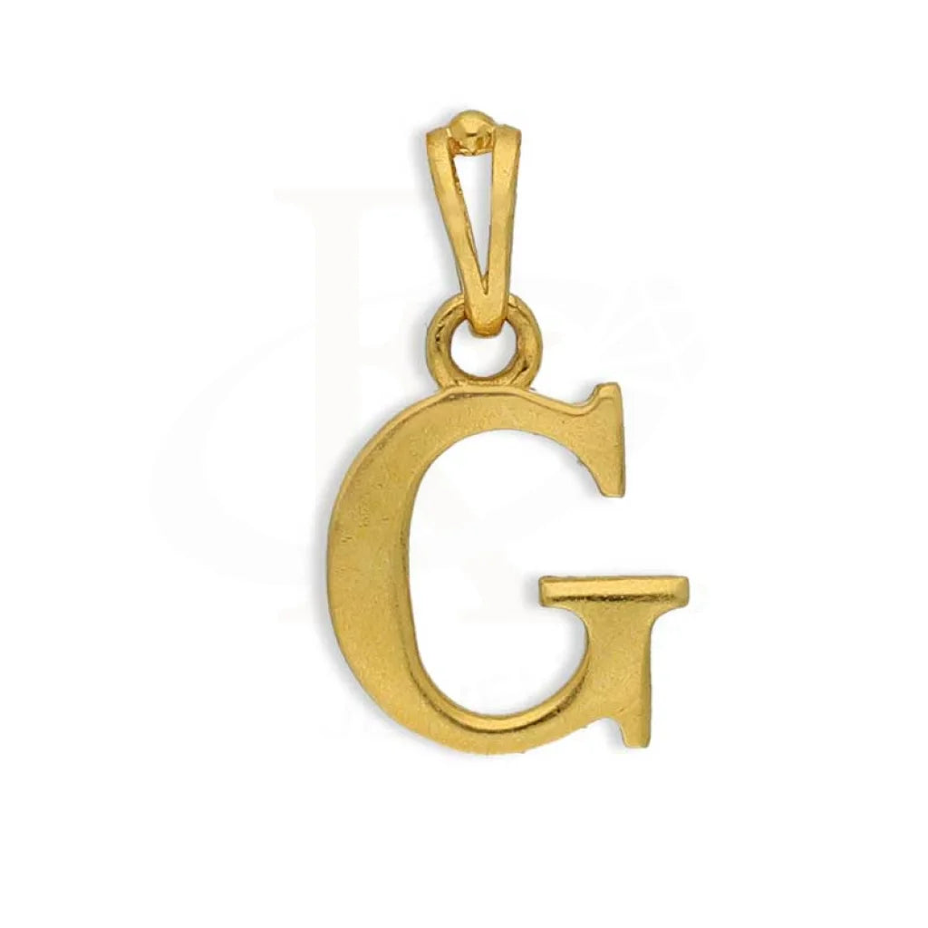 Gold Alphabet Pendant 22Kt - Fkjpnd22K2734 G / 0.650 Grams Pendants