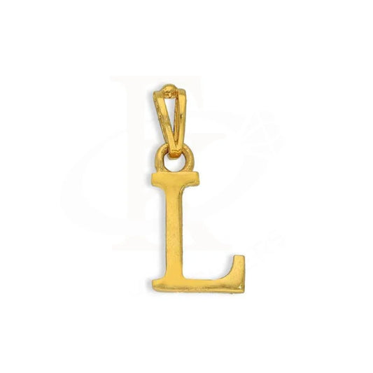 Gold Alphabet Pendant 22Kt - Fkjpnd22K2734 L / 0.480 Grams Pendants