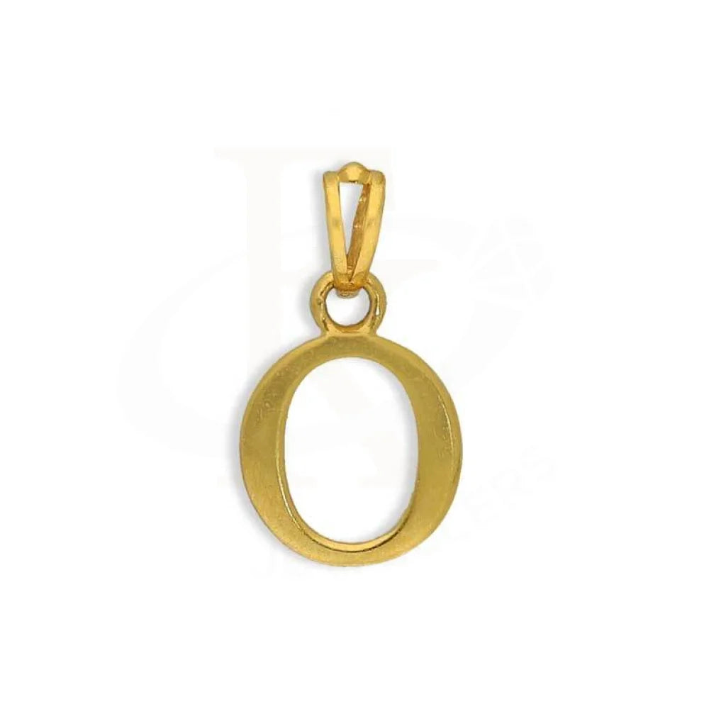 Gold Alphabet Pendant 22Kt - Fkjpnd22K2734 O / 0.650 Grams Pendants