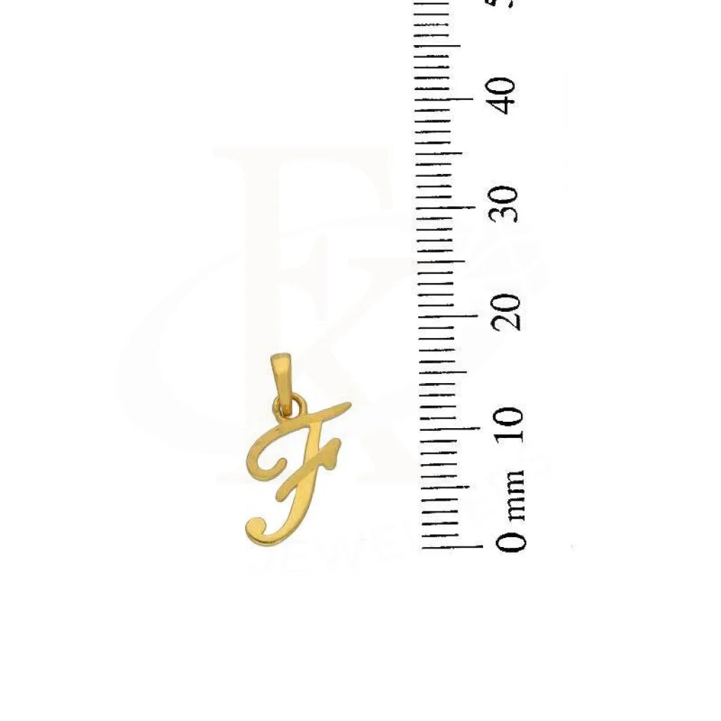 Gold Alphabet Pendant 22Kt - Fkjpnd22K2734 Pendants