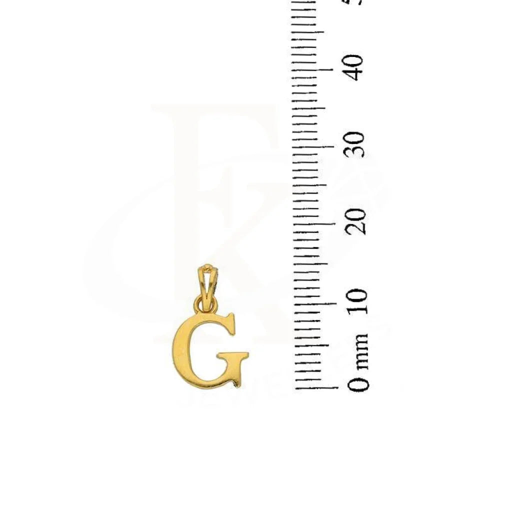 Gold Alphabet Pendant 22Kt - Fkjpnd22K2734 Pendants