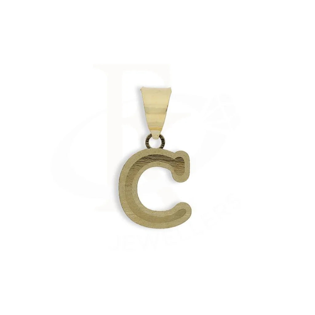 Gold Alphabet Shaped Pendant 18Kt - Fkjpnd18K2260 C / 0.250 Grams Pendants