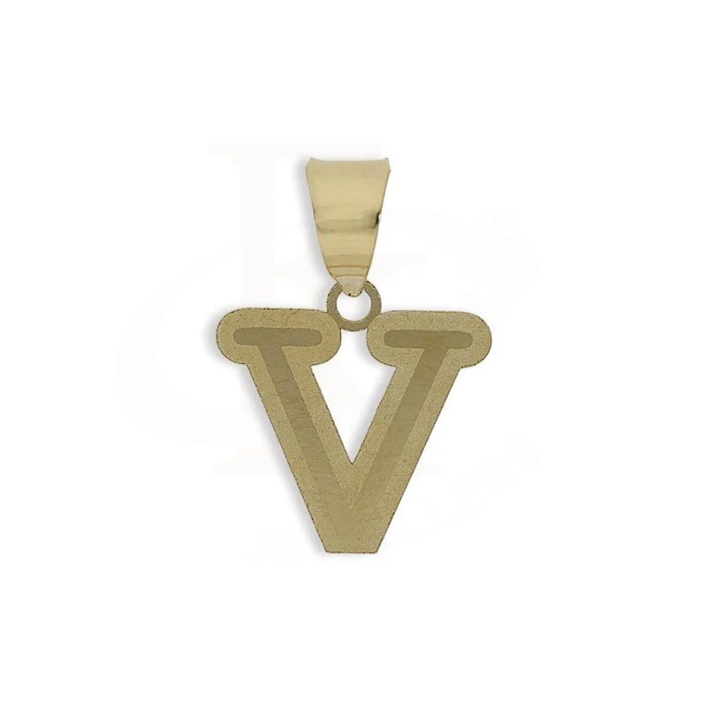 Gold Alphabet Shaped Pendant 18Kt - Fkjpnd18K2260 V / 0.280 Grams Pendants