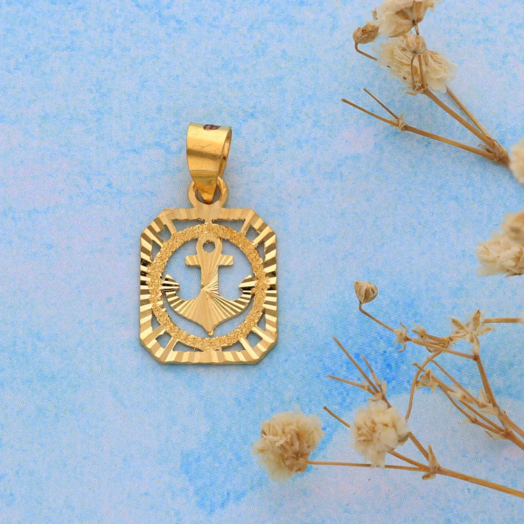 Gold Anchor In Pendant 21Kt - Fkjpnd21K8558 Pendants