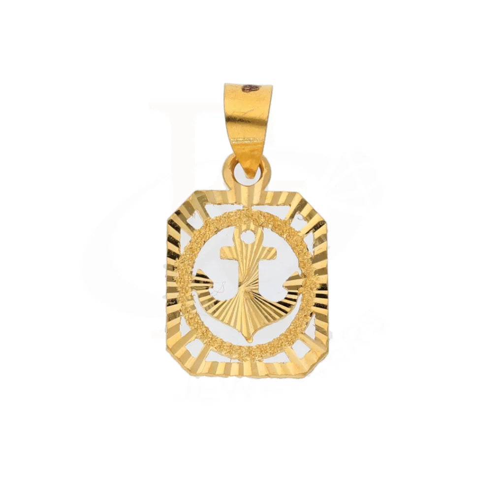 Gold Anchor In Pendant 21Kt - Fkjpnd21K8558 Pendants