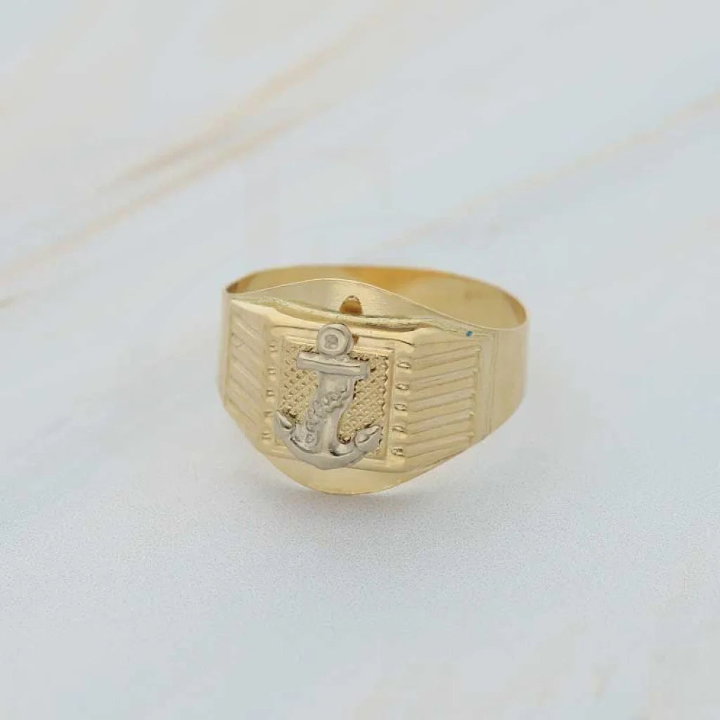 Gold Anchor Mens Ring 18Kt - Fkjrn18K3811 Rings