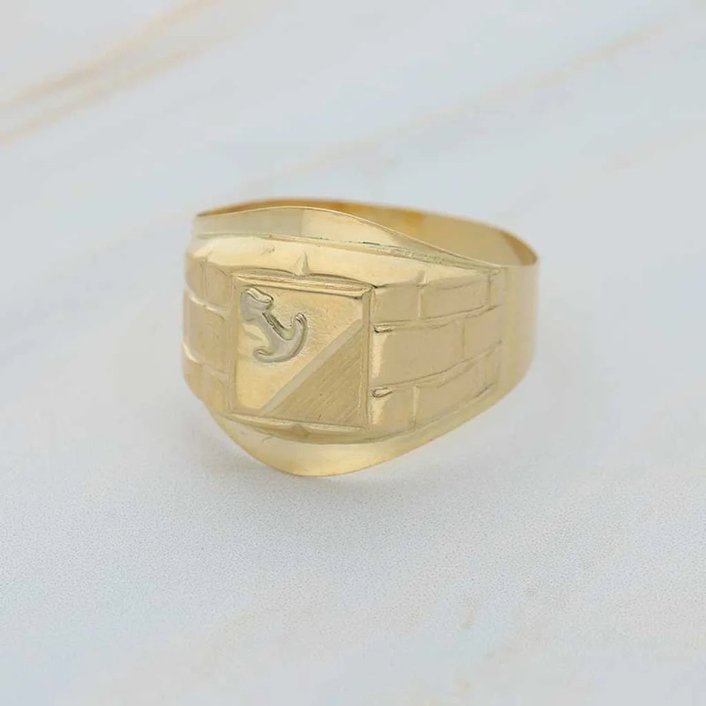 Gold Anchor Mens Ring 18Kt - Fkjrn18K3813 Rings