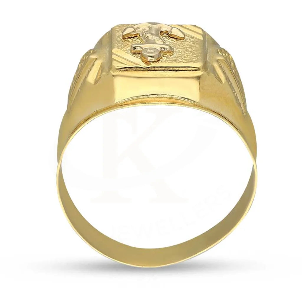 Gold Anchor Mens Ring 18Kt - Fkjrn18K3818 Rings