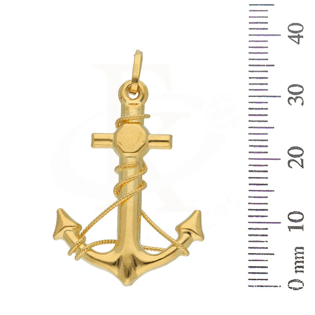 Gold Anchor Pendant 22Kt - Fkjpnd22K3167 Pendants