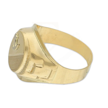 Gold Anchor Shaped Mens Ring 18Kt - Fkjrn18K3805 Rings